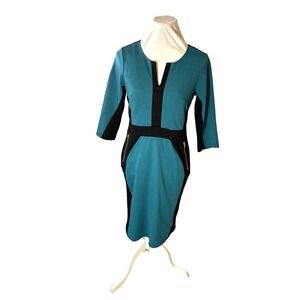 Homeyee Sz‎ 8, Women's Stretch Tunic Pencil Sheath Dress Blue, april warnecke